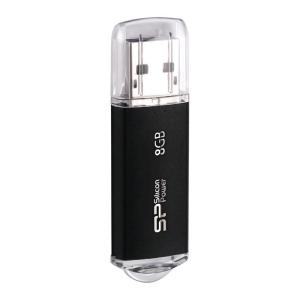 SILICON POWER USB Flash Drive Ultima II-I, 8GB, USB 2.0, μαύρο | Συνοδευτικά PC | elabstore.gr