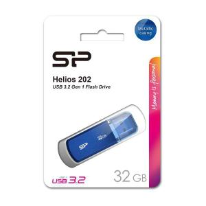 SILICON POWER USB Flash Drive Helios 202, 32GB, USB 3.2, μπλε | Συνοδευτικά PC | elabstore.gr
