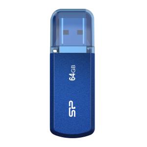 SILICON POWER USB Flash Drive Helios 202, 64GB, USB 3.2, μπλε | Συνοδευτικά PC | elabstore.gr