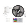 Ταινία LED RGB 5M 12V/24W με τηλεχειριστήριο και τροφοδοτικό LEDSTRGBD-5050-243010S202/5-WL | Φωτισμός | elabstore.gr
