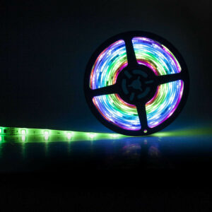 Ταινία LED RGB 5M 12V/24W με τηλεχειριστήριο και τροφοδοτικό LEDSTRGBD-5050-243010S202/5-WL | Φωτισμός | elabstore.gr