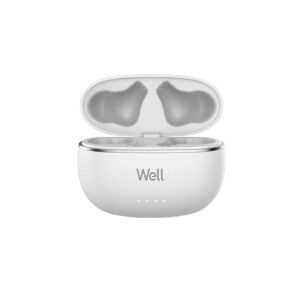 Ακουστικό In-ear Bluetooth Wireless earphones noice cancelling ANC,ENC με docking station λευκό Well | Περιφερειακά | elabstore.gr