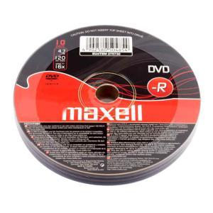 MAXELL DVD-R 4.7GB/120min, 16x speed, spindle pack 10τμχ | Αναλώσιμα - Είδη Γραφείου | elabstore.gr