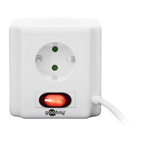 GOOBAY πολύπριζο 41268, 4x schuko 16A, 2x USB 2.1A, 1.5m, λευκό | Τροφοδοσία Ρεύματος | elabstore.gr