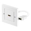 GOOBAY πρίζα τοίχου HDMI 51722, gold-plated, 4K, λεύκη | Εργαλεία | elabstore.gr