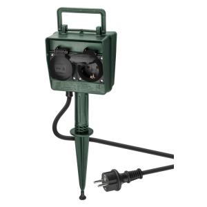 GOOBAY αντάπτορας ρεύματος κήπου 55943, 4x schuko 16A, IP44 2m, πράσινος | Τροφοδοσία Ρεύματος | elabstore.gr