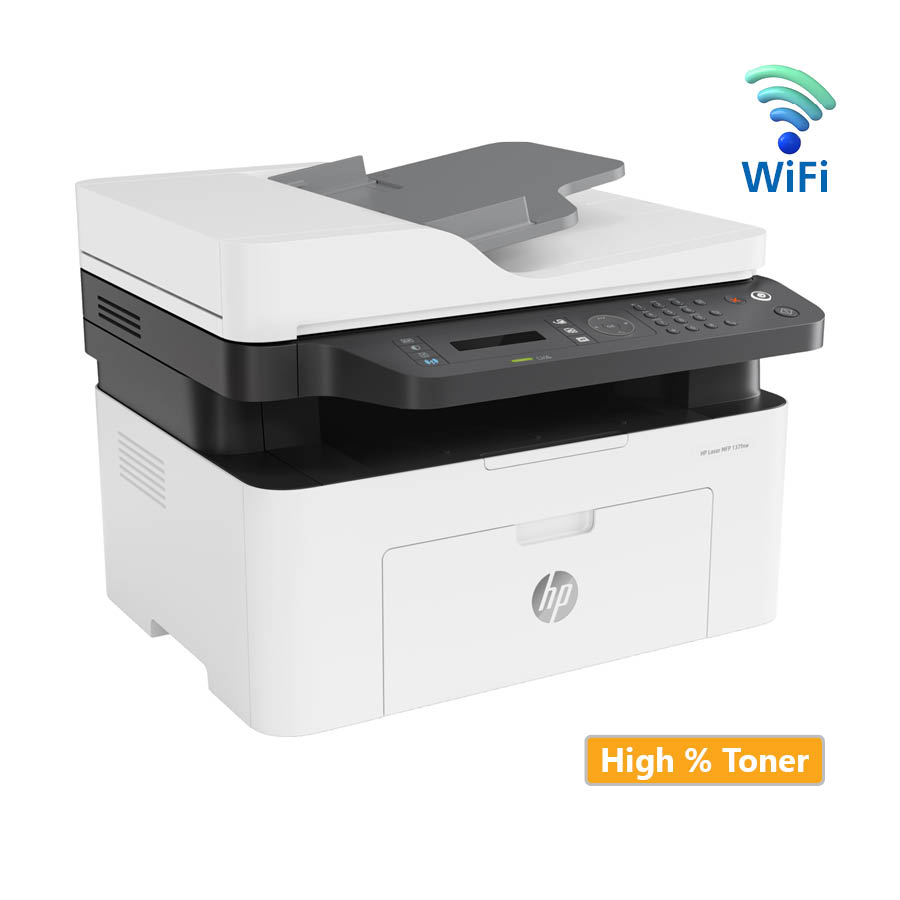 Used Πολυμηχάνημα HP Laser MFP 137fnw Wi-Fi (w/ High toner) | eLabstore.gr Used Πολυμηχάνημα HP Laser MFP 137fnw Wi-Fi (w/High toner) | Refurbished | elabstore.gr