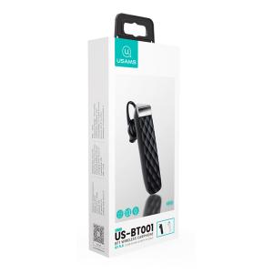 USAMS Bluetooth μονό earphone BT1, BT 5.0, μαύρο | Αξεσουάρ κινητών | elabstore.gr