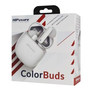 HIFUTURE earphones με θήκη φόρτισης ColorBuds, True Wireless, λευκά | eLabstore.gr HIFUTURE earphones με θήκη φόρτισης ColorBuds, True Wireless, λευκά | Αξεσουάρ κινητών | elabstore.gr