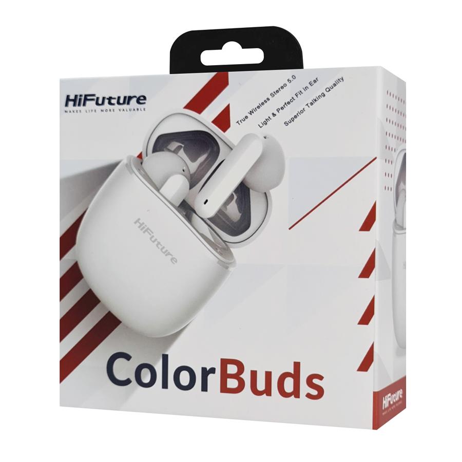 HIFUTURE earphones με θήκη φόρτισης ColorBuds, True Wireless, λευκά | eLabstore.gr HIFUTURE earphones με θήκη φόρτισης ColorBuds, True Wireless, λευκά | Αξεσουάρ κινητών | elabstore.gr