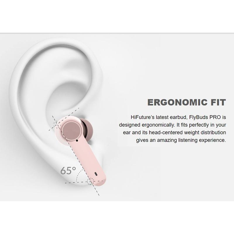 HIFUTURE earphones με θήκη φόρτισης FlyBuds Pro, True Wireless, λευκά | eLabstore.gr HIFUTURE earphones με θήκη φόρτισης FlyBuds Pro, True Wireless, λευκά | Αξεσουάρ κινητών | elabstore.gr