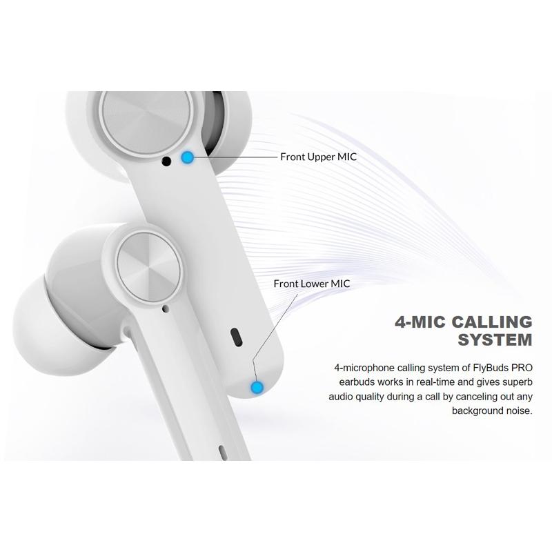 HIFUTURE earphones με θήκη φόρτισης FlyBuds Pro, True Wireless, λευκά | eLabstore.gr HIFUTURE earphones με θήκη φόρτισης FlyBuds Pro, True Wireless, λευκά | Αξεσουάρ κινητών | elabstore.gr