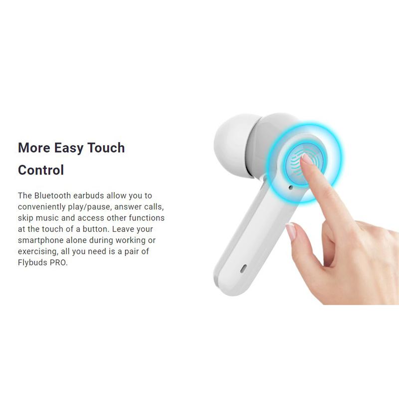 HIFUTURE earphones με θήκη φόρτισης FlyBuds Pro, True Wireless, λευκά | eLabstore.gr HIFUTURE earphones με θήκη φόρτισης FlyBuds Pro, True Wireless, λευκά | Αξεσουάρ κινητών | elabstore.gr