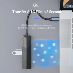 ORICO docking station MDK-5P, HDMI/2x USB/SD & TF, 4K, μαύρο | Συνοδευτικά PC | elabstore.gr