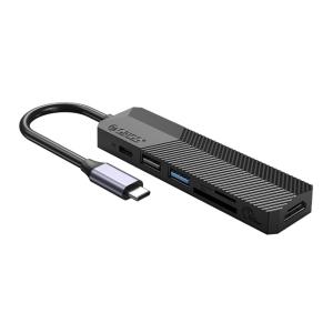 ORICO docking station MDK-6P, HDMI/USB-C/2x USB/SD & TF, 55W, 4K, μαύρο | Συνοδευτικά PC | elabstore.gr