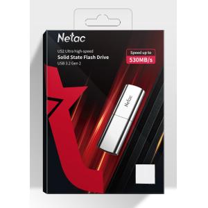 NETAC USB Flash Drive US2, 256GB, USB 3.2, ασημί | Συνοδευτικά PC | elabstore.gr
