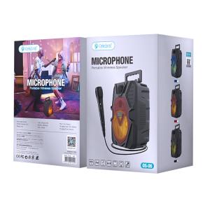CELEBRAT φορητό ηχείο OS-60 με μικρόφωνο, 5W, BT/TF/USB/AUX, FM, μαύρο | Εικόνα & Ήχος | elabstore.gr