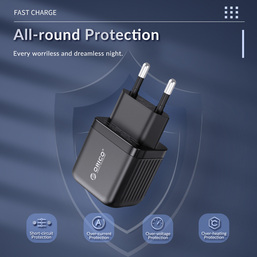 ORICO φορτιστής τοίχου PT30-C, USB Τype-C, PD QC 3.0, 30W, μαύρος | eLabstore.gr ORICO φορτιστής τοίχου PT30-C, USB Τype-C, PD QC 3.0, 30W, μαύρος | Αξεσουάρ κινητών | elabstore.gr