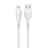 POWERTECH καλώδιο USB σε Lightning eco round PTR-0104, 15W 3A, 1m, λευκό | Αξεσουάρ κινητών | elabstore.gr