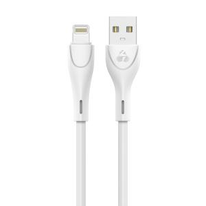 POWERTECH καλώδιο USB σε Lightning eco round PTR-0104, 15W 3A, 1m, λευκό | Αξεσουάρ κινητών | elabstore.gr