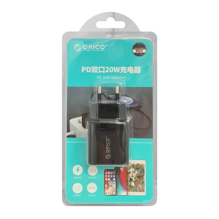ORICO φορτιστής τοίχου PV20-C, USB-C, PD 20W, μαύρος | eLabstore.gr ORICO φορτιστής τοίχου PV20-C, USB-C, PD 20W, μαύρος | Αξεσουάρ κινητών | elabstore.gr