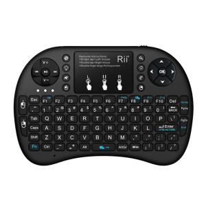 RIITEK Ασύρματο πληκτρολόγιο mini i8+ με touchpad, 2.4GHz, μαύρο | Εικόνα & Ήχος | elabstore.gr
