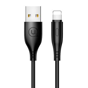 USAMS καλώδιο Lightning σε USB US-SJ266, 2A, 1m, μαύρο | Αξεσουάρ κινητών | elabstore.gr