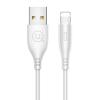 USAMS καλώδιο Lightning σε USB US-SJ266, 2A, 1m, λευκό | Αξεσουάρ κινητών | elabstore.gr