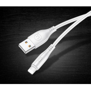 USAMS καλώδιο Lightning σε USB US-SJ266, 2A, 1m, λευκό | Αξεσουάρ κινητών | elabstore.gr