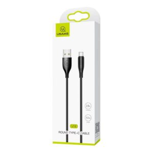 USAMS καλώδιο USB-C σε USB US-SJ267, 2A, 1m, μαύρο | Αξεσουάρ κινητών | elabstore.gr