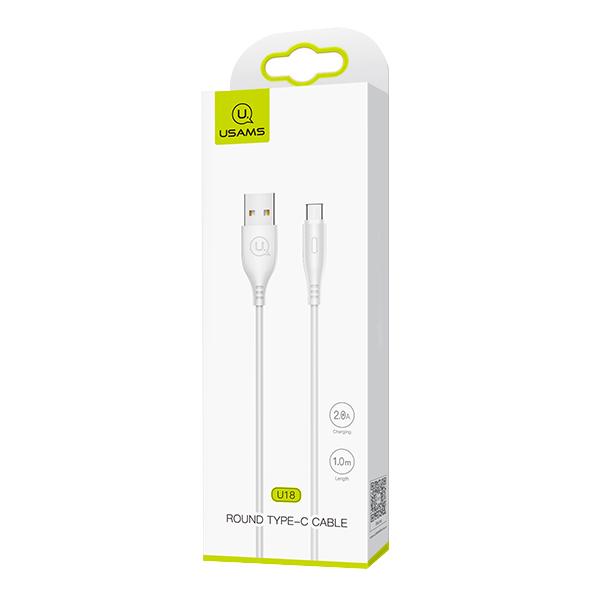 USAMS καλώδιο USB-C σε USB US-SJ267, 2A, 1m, λευκό | eLabstore.gr USAMS καλώδιο USB-C σε USB US-SJ267, 2A, 1m, λευκό | Αξεσουάρ κινητών | elabstore.gr