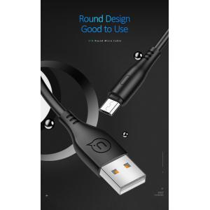USAMS καλώδιο Micro USB σε USB US-SJ268, 2A, 1m, μαύρο | eLabstore.gr USAMS καλώδιο Micro USB σε USB US-SJ268, 2A, 1m, μαύρο | Αξεσουάρ κινητών | elabstore.gr