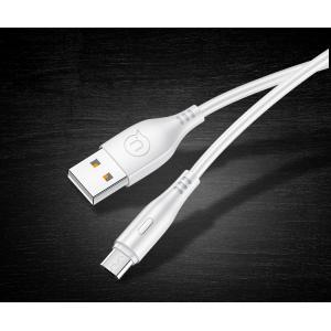USAMS καλώδιο Micro USB σε USB US-SJ268, 2A, 1m, λευκό | eLabstore.gr USAMS καλώδιο Micro USB σε USB US-SJ268, 2A, 1m, λευκό | Αξεσουάρ κινητών | elabstore.gr