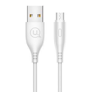 USAMS καλώδιο Micro USB σε USB US-SJ268, 2A, 1m, λευκό | Αξεσουάρ κινητών | elabstore.gr