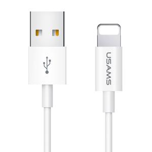 USAMS καλώδιο Lightning σε USB US-SJ283, 2A, 1m, λευκό | Αξεσουάρ κινητών | elabstore.gr