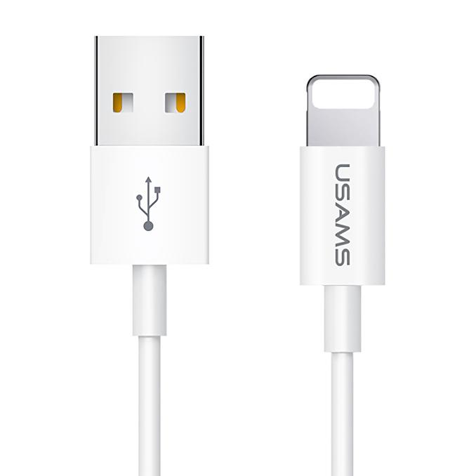 USAMS καλώδιο Lightning σε USB US-SJ283, 2A, 1m, λευκό | eLabstore.gr USAMS καλώδιο Lightning σε USB US-SJ283, 2A, 1m, λευκό | Αξεσουάρ κινητών | elabstore.gr