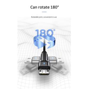 USAMS καλώδιο Micro USB σε USB SJ478, περιστρεφόμενο, 2A, 1m, πράσινο | Αξεσουάρ κινητών | elabstore.gr