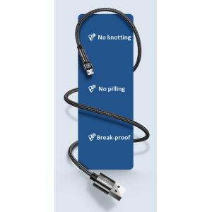 USAMS καλώδιο Micro USB σε USB SJ478, περιστρεφόμενο, 2A, 1m, πράσινο | Αξεσουάρ κινητών | elabstore.gr