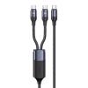 USAMS καλώδιο USB-C σε 2x USB-C US-SJ551, PD 100W, 1.2m, μαύρο | Αξεσουάρ κινητών | elabstore.gr