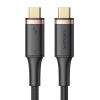 USAMS καλώδιο USB-C US-SJ553 Thunderbolt 3, 100W, 40Gbps 5K, 0.8m, μαύρο | Αξεσουάρ κινητών | elabstore.gr