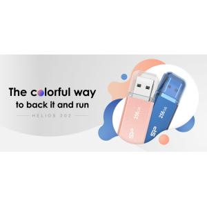SILICON POWER USB Flash Drive Helios 202, 32GB, USB 3.2, ροζ χρυσό | Συνοδευτικά PC | elabstore.gr