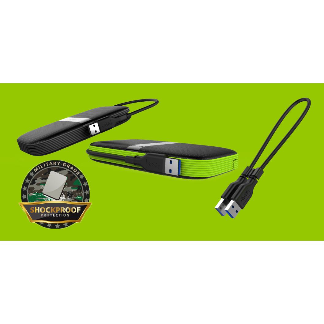 SILICON POWER εξωτερικός HDD Armor A60, 4TB, USB 3.2, πράσινος | eLabstore.gr SILICON POWER εξωτερικός HDD Armor A60, 4TB, USB 3.2, πράσινος | PC & Αναβάθμιση | elabstore.gr