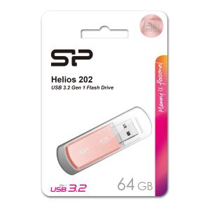 SILICON POWER USB Flash Drive Helios 202, 64GB, USB 3.2, ροζ χρυσό | Συνοδευτικά PC | elabstore.gr