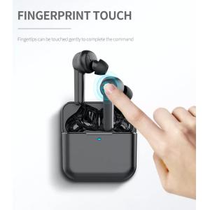 YISON earphones με θήκη φόρτισης T5, True Wireless, μαύρα | Αξεσουάρ κινητών | elabstore.gr