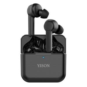 YISON earphones με θήκη φόρτισης T5, True Wireless, μαύρα | Αξεσουάρ κινητών | elabstore.gr