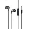 Ακουστικό με μικρόφωνο EP303BK μαύρο Well EARPHONE-EP303BK-WL | Περιφερειακά | elabstore.gr