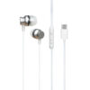 Ακουστικό Type-C με μικρόφωνο EPC04WE λευκό Well EARPHONE-EPC04WE-WL | Περιφερειακά | elabstore.gr