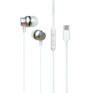 Ακουστικό Type-C με μικρόφωνο EPC04WE λευκό Well EARPHONE-EPC04WE-WL | Περιφερειακά | elabstore.gr