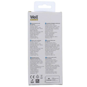 Ακουστικό Type-C με μικρόφωνο EPC04WE λευκό Well EARPHONE-EPC04WE-WL | Περιφερειακά | elabstore.gr