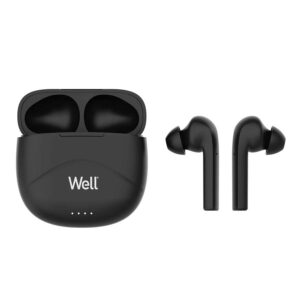 Ακουστικό In-ear Bluetooth GHOSTBK Wireless earphones με docking station μαύρο Well EARPHONE-BT-GHOS | Περιφερειακά | elabstore.gr